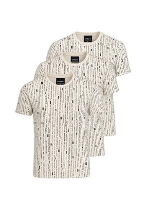 SET OF 3 - Långärmad tröja - cream