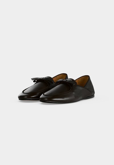 Polo Ralph Lauren WLABE FLATS - Παπούτσια χωρίς κορδόνια - chocolate