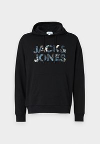 JJEBRYAN CORP LOGO HOOD - Sweatshirt - black