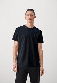 Abercrombie & Fitch LIFELIKE ICON CREW NEUTRALS - Jednoduché tričko - casual black