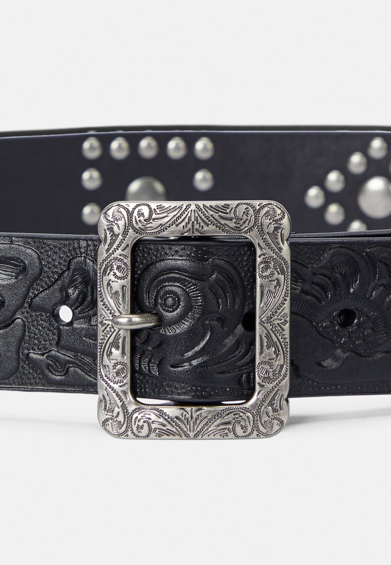 Lauren Ralph Lauren EMBELLISHED TOOLED LEATHER WIDE BELT  display picture 3