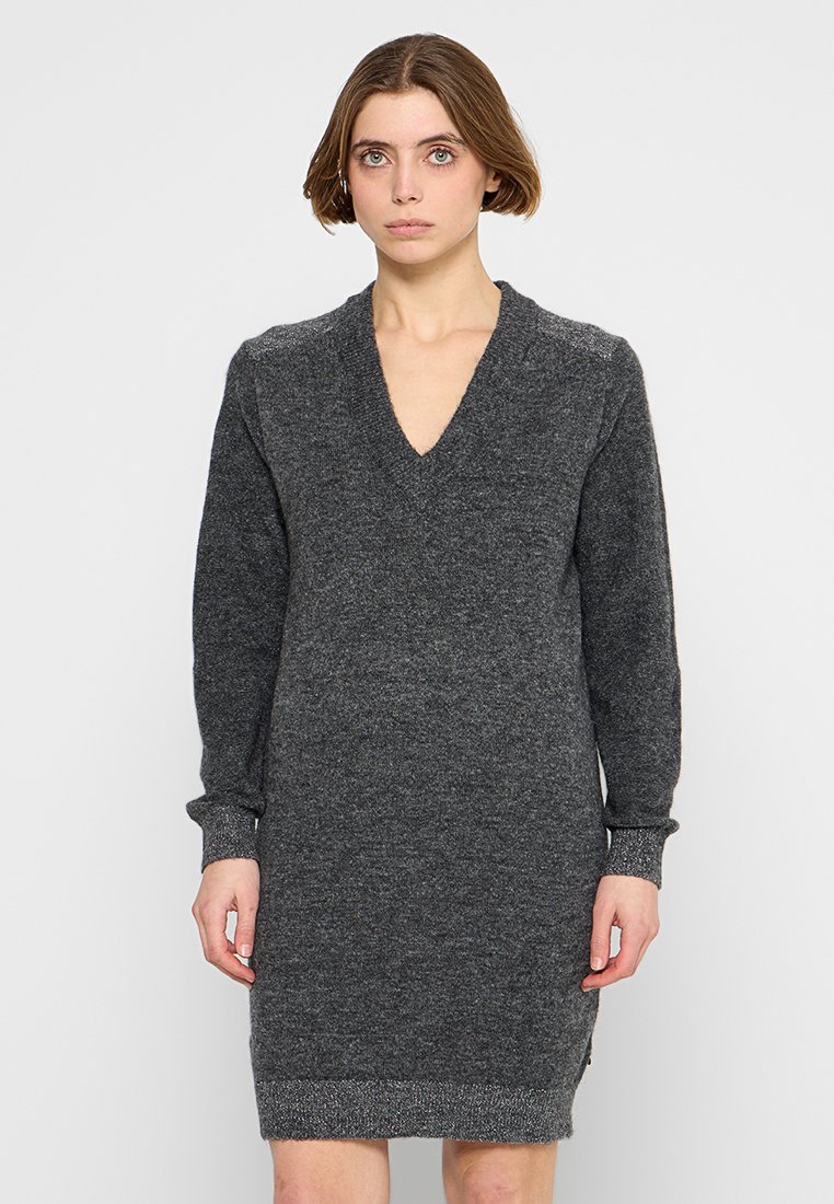 Scotch & Soda Gebreide jurk grijs
