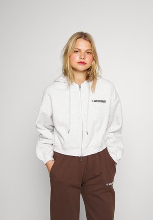 CORBY HOODED ZIP JACKET WOMEN - Zip-up sweatshirt - iced grey melange
