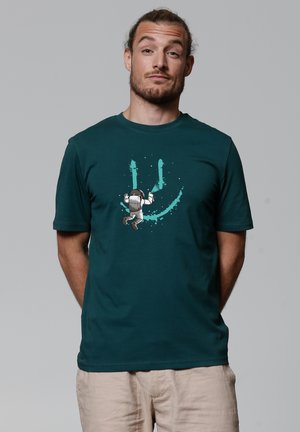 GRAFFITI ASTRONAUT - Print T-shirt - glazed green