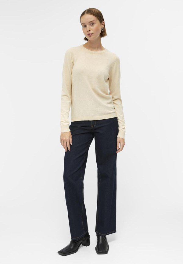 OBJTHESS LS O-NECK - Jumper - sandshell4