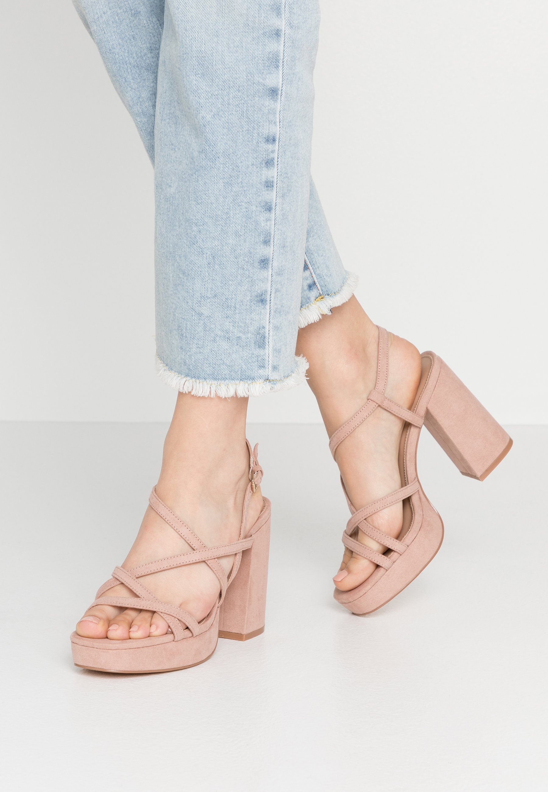 ONLAERIN HEELED CROSSOVER Sandaletter nude ONLAERIN HEELED CROSSOVER Sandaletter nude