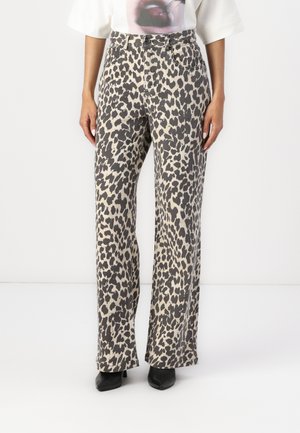 LEORA - Wide leg - winter twig/black