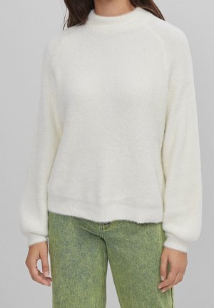 Bershka, Pullover - off-white
