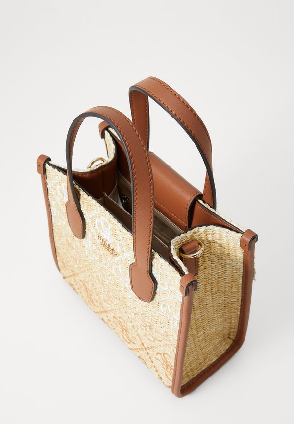 SILVANA 2 COMP MINI TOTE - Handbag - cognac4