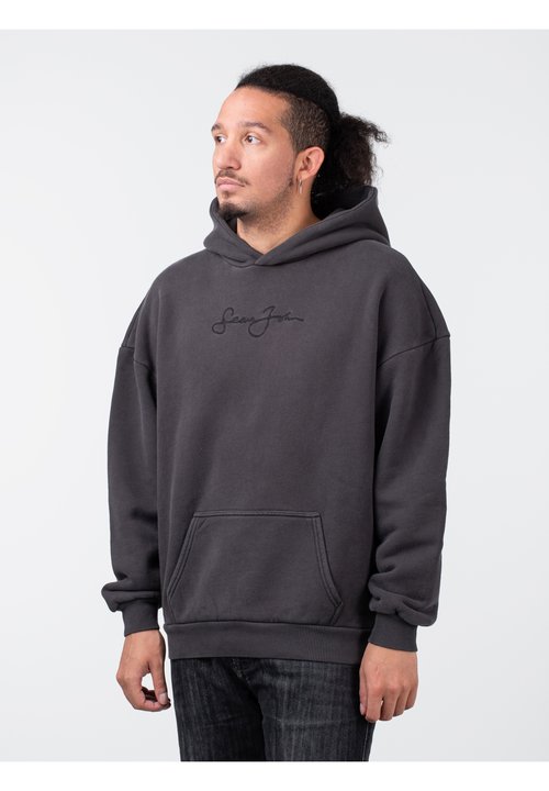 Sean John SCRIPT LOGO HOODIE - Kapuzenpullover - black/schwarz - Zalando.ch