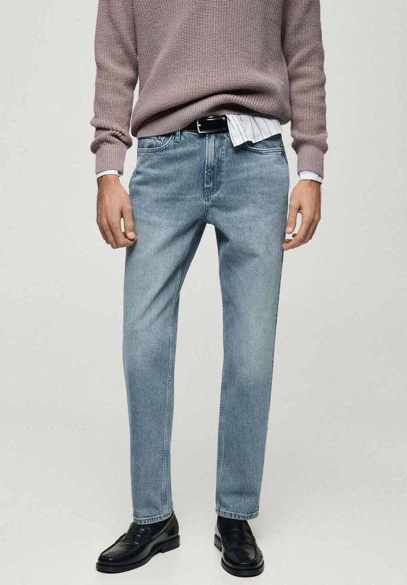 Mango - Jeans Tapered Fit - dark blue, Vergrößern