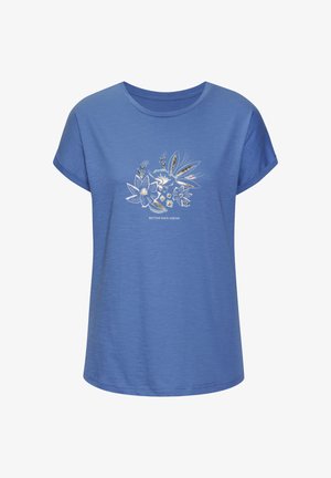 Vivance, Print T-shirt - blau bedruckt