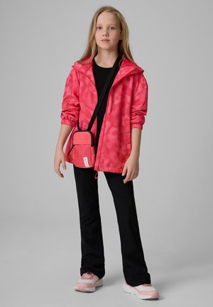 4F, 4F KURTKA PRZEJŚCIOWA MEMBRANA 5000 DZIEWCZĘCA - RÓŻOWA 122 (6-7 LAT) - Impermeable - pink allover