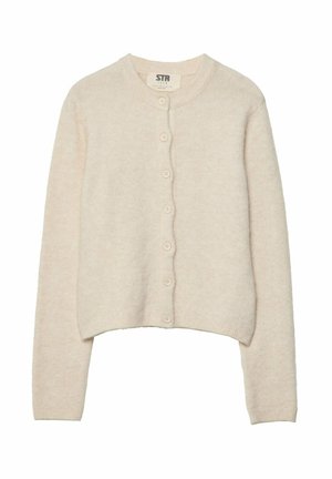 Stradivarius BUTTONED - Neuletakki - white