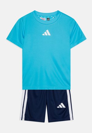 ESSENTIALS JUNIOR UNISEX SET - Sport T-Shirt - bright cyan/white