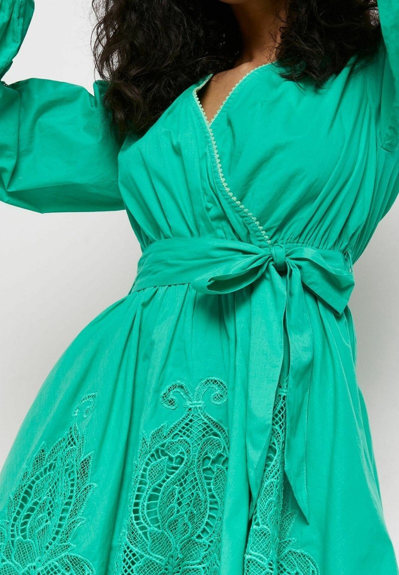 green emerald velvet dress Tabitha Green Dress