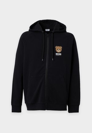 Moschino Underwear, UNDERBEAR FELPA ZIP CAPPUCCIO - Haut de pyjama - nero