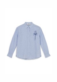 Ipekyol STRIPED PATTERN WITH EMBROIDERY - Button-down blouse - white