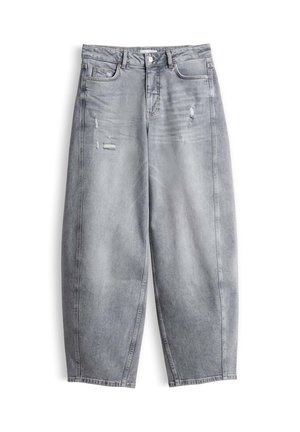 OPUS PANTS, OPUS PANTS BARREL MENI MOON - Wide leg - mid grey