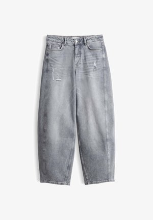 OPUS PANTS, OPUS PANTS BARREL MENI MOON - Wide Leg - mid grey
