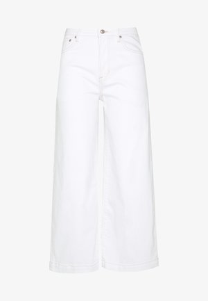 SUPER HI-RISE CROP - Jeans straight leg - white washed