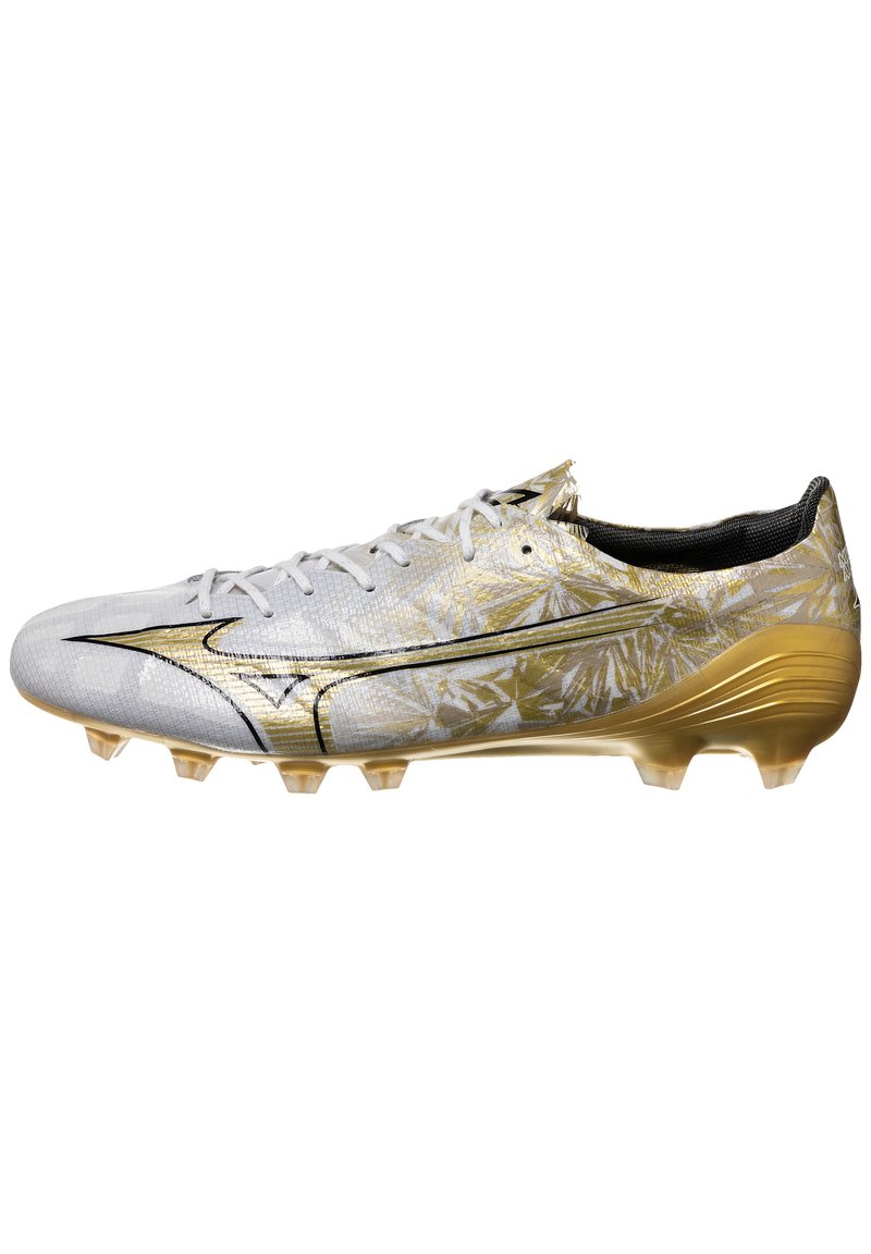 Mizuno ΑLPHA ELITE - Scarpe da calcio per terreni duri - white ge gold black