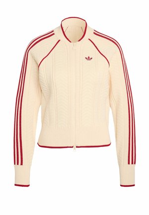 adidas Originals, ADIDAS ORIGINALS SST TRACK TOP - Bomberjakke - warm vanilla   team victory red