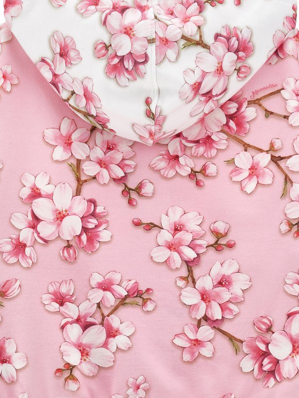 APERTA CON CAPPUCCI FLOWERS - Zip-up sweatshirt - rosa fairytale4