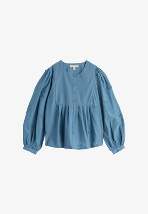 Seasalt Cornwall, SEASALT CORNWALL HIGH WOODS EMBROIDERED SHIRT - Camicetta - blue - stitched stems cadet