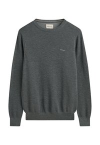 C-NECK - Jumper - dark grey melange