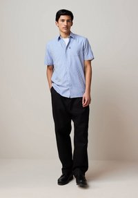 Next REGULAR FIT - EASY IRON SHORT SLEEVE OXFORD 2 PACK   - Overhemd - blue bengal blue dobby