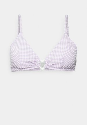 BRIDGET SEER BRA - Reggiseno push-up - lilac smallgingham
