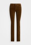 STRETCH CORDUROY STRAIGHT TROUSER - Kelnės - honey tan