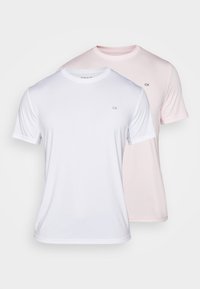 TEE CLASSIC 2 PACK - Sports T-shirts - white/babypink
