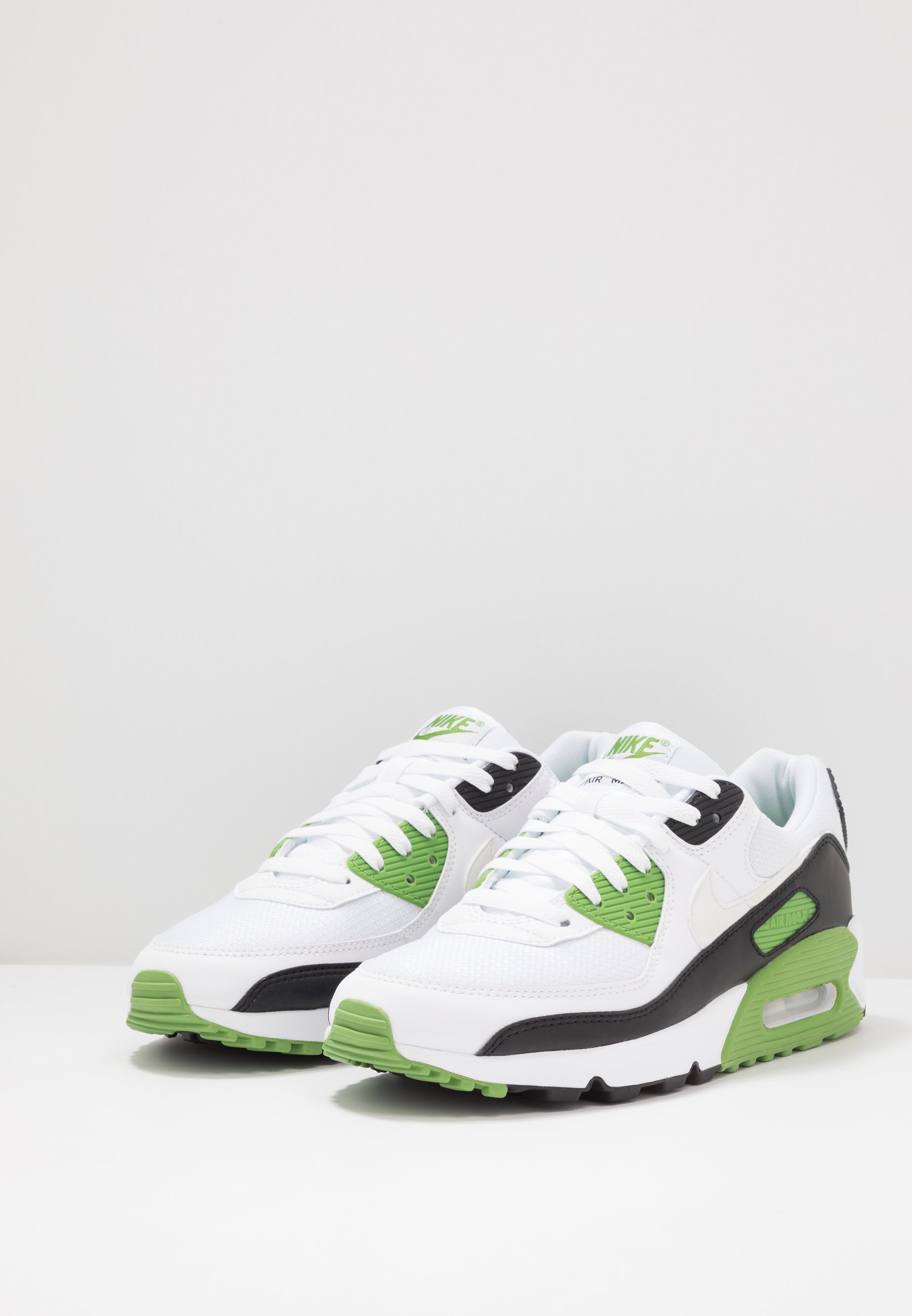 Nike Sportswear AIR MAX 90 - Baskets basses - white/chlorophyll/black/blanc  - ZALANDO.FR