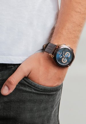 Maserati TRAGUARDO KOLLEKTION - Montre à aiguilles - braun blau