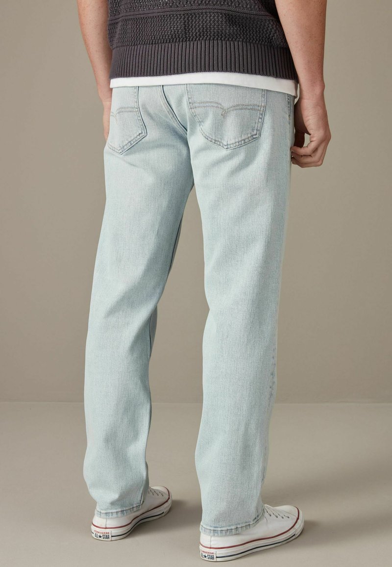 Next ESSENTIAL STRETCH STRAIGHT - Tiesaus kirpimo džinsai - bleach blue