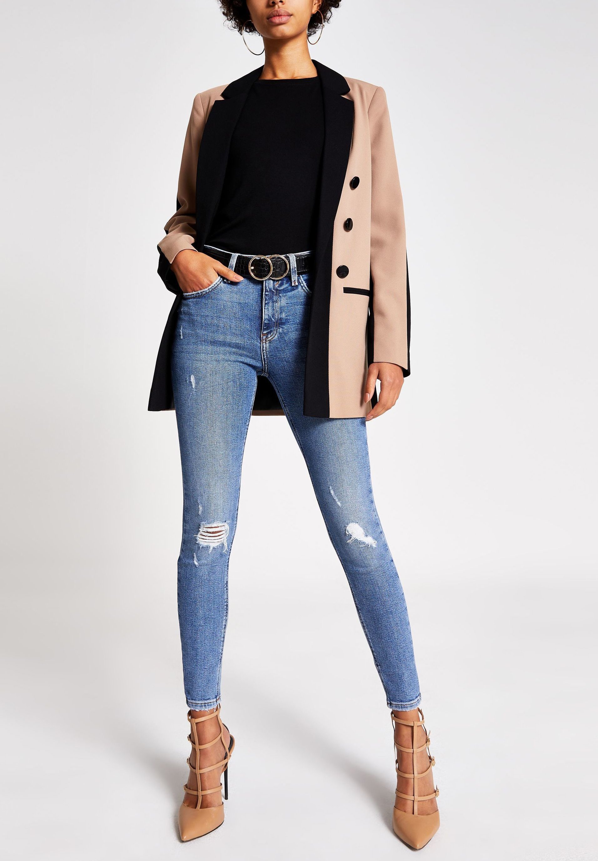 River Island AMELIE Jeans Skinny Fit blue Zalando.no River Island AMELIE - Jeans Skinny Fit - blue