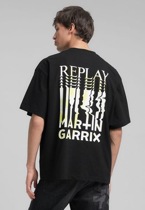 REPLAY X MARTIN GARRIX TSHIRT - T-shirt con stampa - black