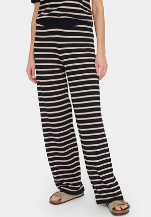 Saint Tropez MILA STRIPED - Kalhoty - black