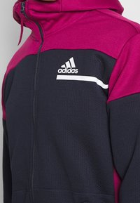 adidas Performance Felpa con zip - dark blue