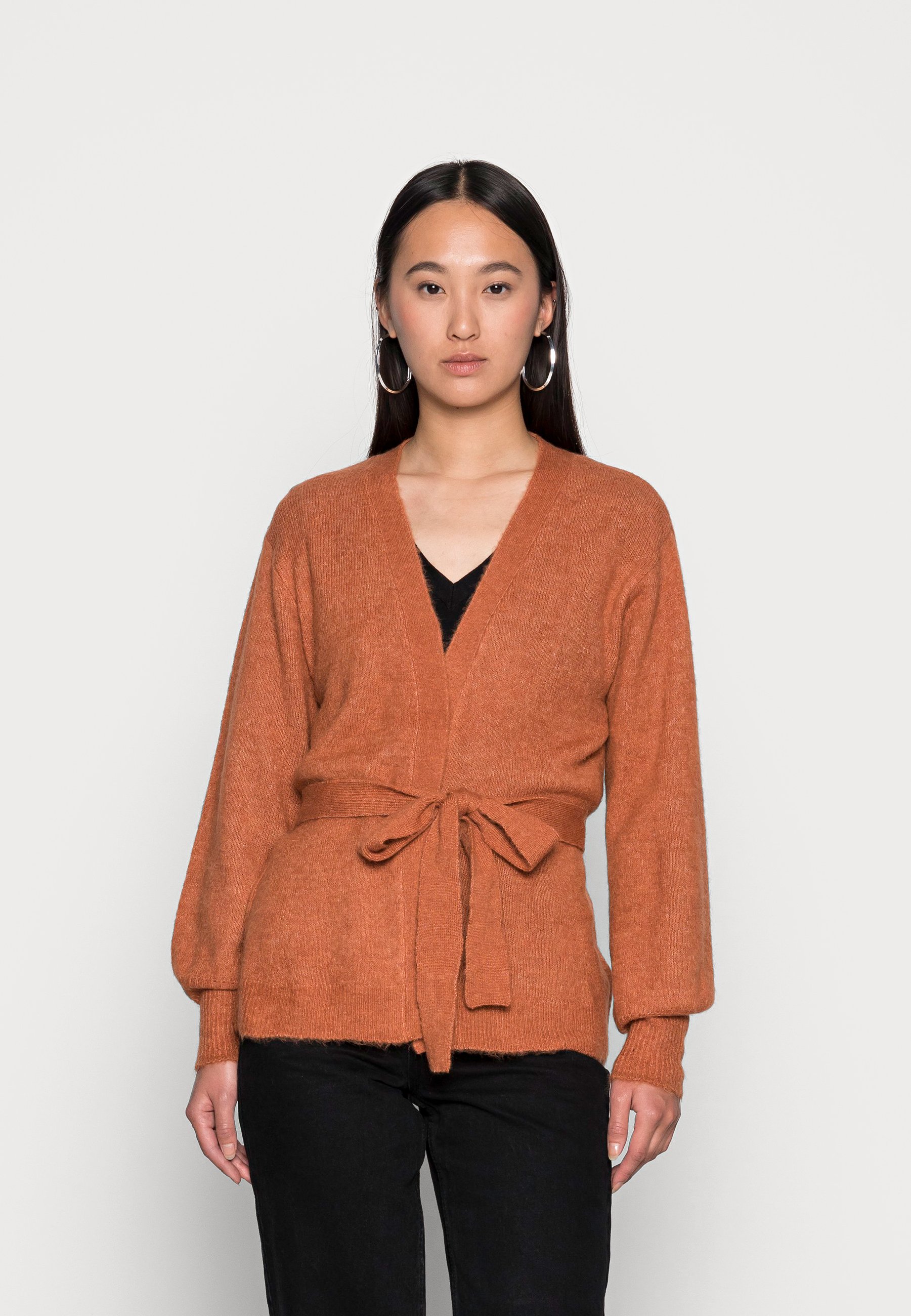 ICHI AMARA - Cardigan - bombay brown 
