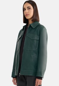Lottusse Leather jacket - green - Zalando