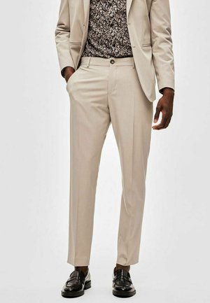 SLHSLIM LIAM  - Trousers - plaza taupe