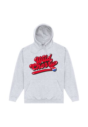 PEPSI BUBBLE WRITING WILD CHERRY - Kapuzenpullover - heather grey