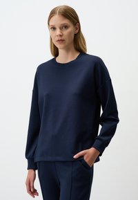 CREW NECK LONG SLEEVED - Felpa - dark blue