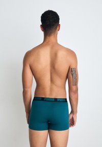 Puma MEN EVERYDAY 4 PACK  - Chiloți boxer - grey/black/teal
