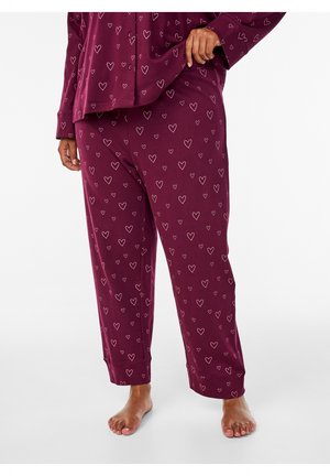 Nachtwäsche Hose - fig w hearts aop