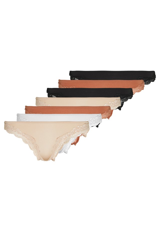 SAMIRA 7PP THONG  - String - black/white/tan
