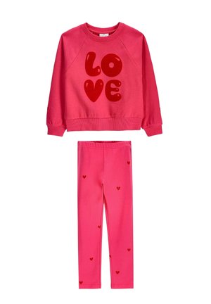 Coccodrillo, KOMPLET SET - Leggings - Trousers - pink
